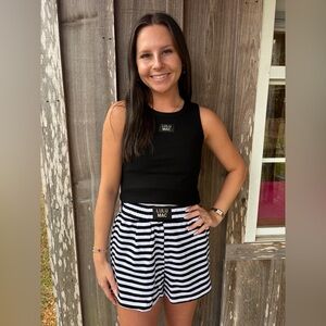 Lulu Mac Black Stripe Shorts